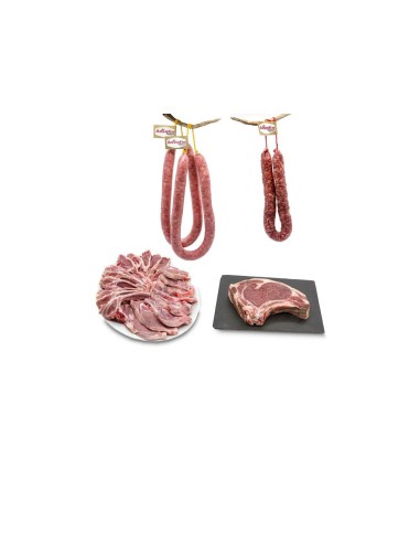 Lote Pirineo: cordero, longaniza y chuletón - Embutidos Aventín
