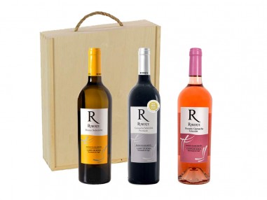 Pack Selección de vino tinto, rosado y blanco (3 botellas)