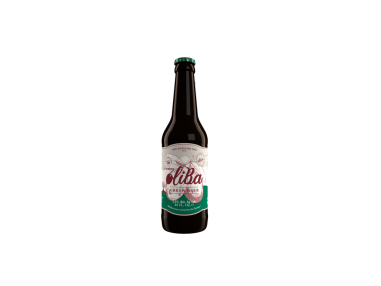 Cerveza Verde elaborada con Olivas Empeltre  "OLIBA GREEN BEER" 33 CL