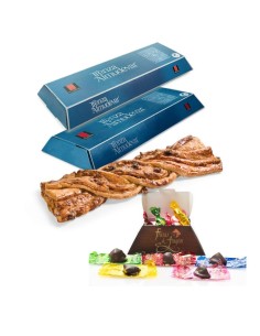 Pack de 2 Trenzas de Almudévar y 1 caja de Frutas de Aragón - Tolosana