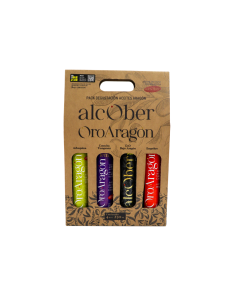 Estuche AOVE 3 botellas Alcober | D.O. Aceite Bajo Aragón | Alcober