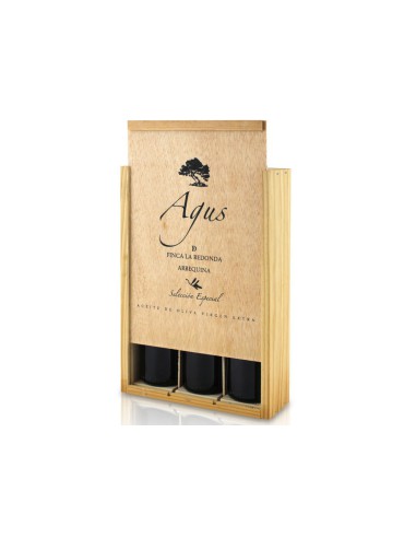 Estuche regalo de aceite de oliva Agus 25 cl (3 unidades)
