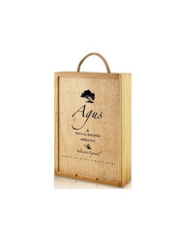 Estuche regalo de aceite de oliva Agus 25 cl (3 unidades)