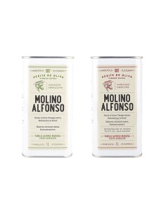 Maleta regalo de 2 aceites de oliva virgen extra Molino Alfonso 2